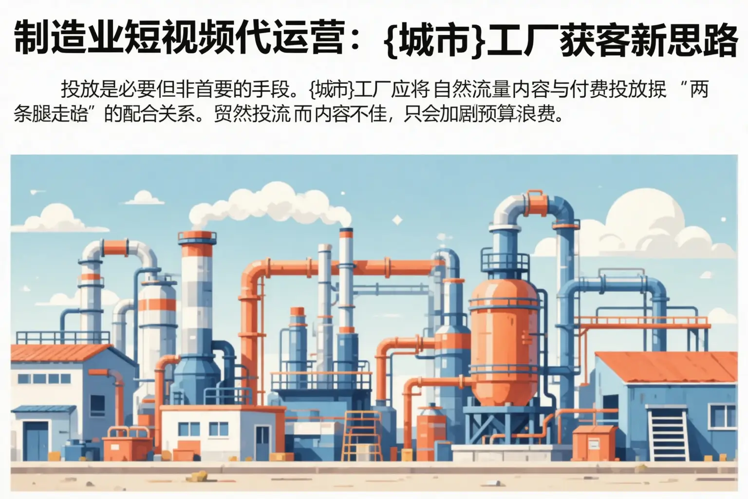制造业短视频代运营：康马工厂获客新思路